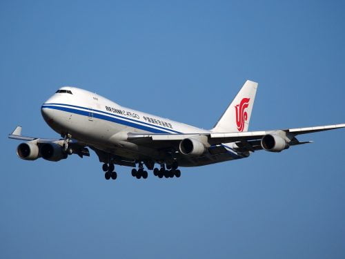 boeing 747, jumbo jet, air china cargo